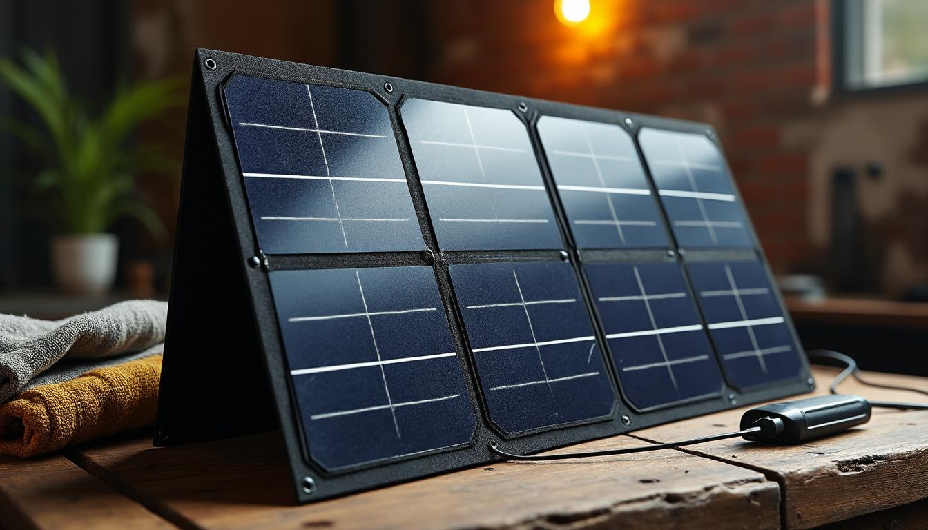 Panneau solaire pliable 4W 12V : chargeur de batterie de voiture, un must-have