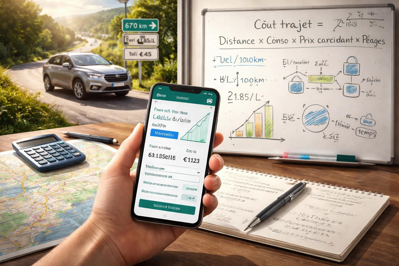 découvrez différentes méthodes pour calculer le coût d'un trajet en voiture selon votre itinéraire, afin d'optimiser vos dépenses de voyage.