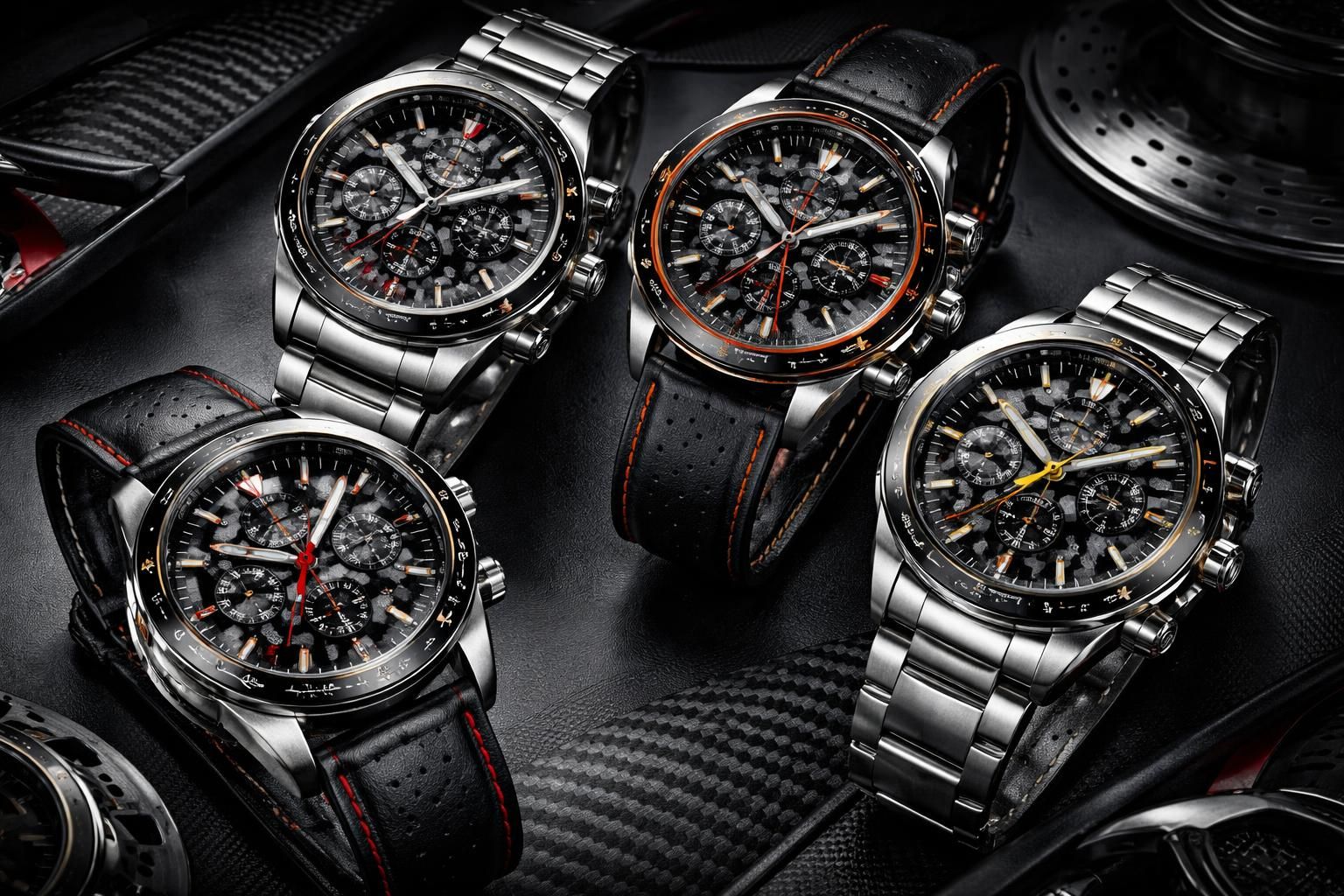 découvrez notre sélection de montres sport automobile, conçues pour les passionnés alliant style, précision et performance inspirée par la course.