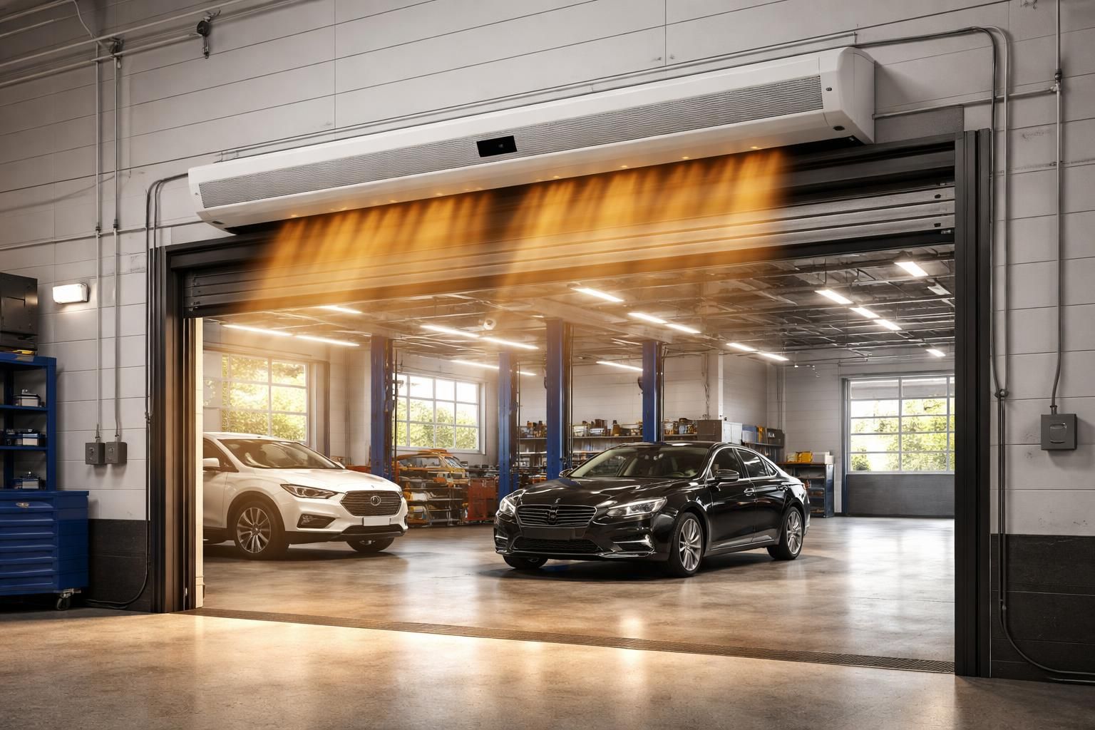 Pourquoi installer un rideau d’air chaud dans un garage automobile ?